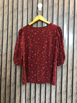 Chest 19  Length 20  Fabric Rayon Women's Trendy Crop Top