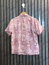 Chest 19  Length 22.5  Fabric Silk Women's Casual Half Sleeves Top
