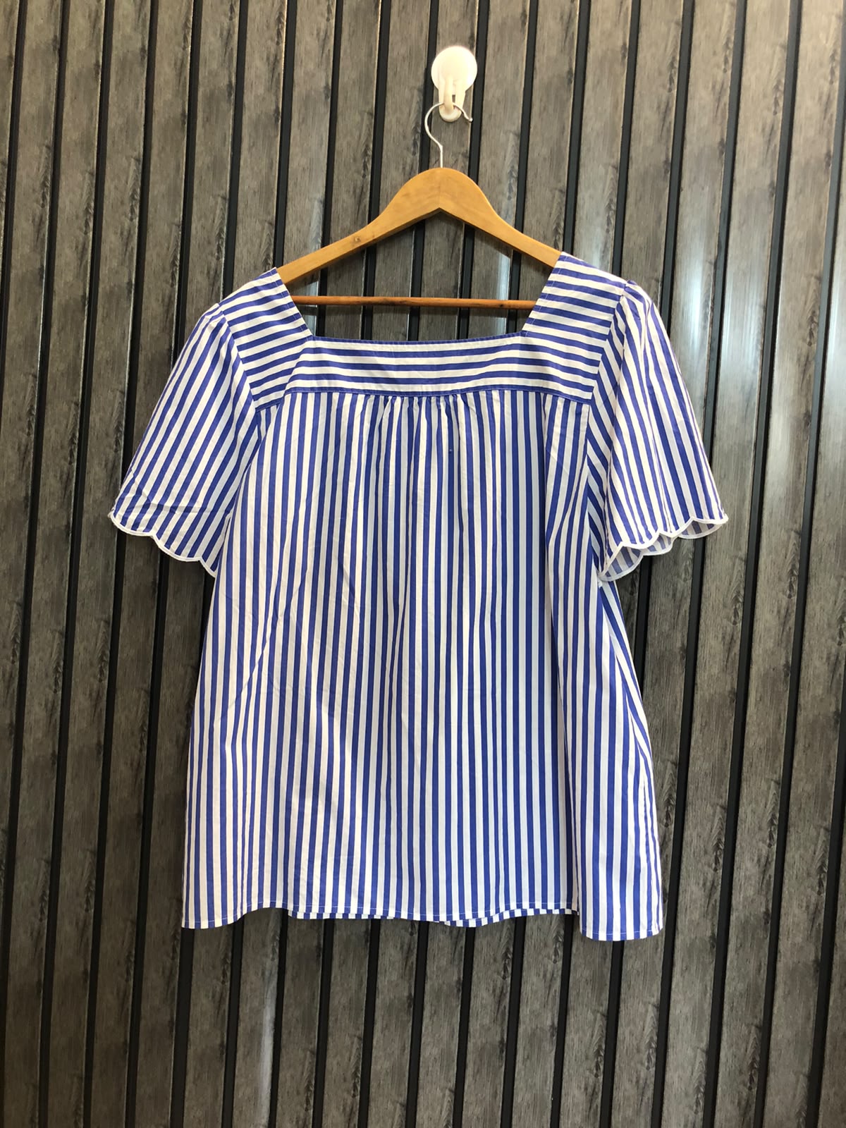 Chest 21  Length 26  Fabric Cotton Women's Designer Half Sleeves Top