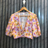 Chest 19  Length 15.5  Fabric Rayon Women's Designer Crop Top