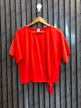 Chest 21  Length 20  Fabric Rayon Women's Premium Crop Top