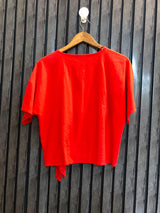 Chest 21  Length 20  Fabric Rayon Women's Premium Crop Top