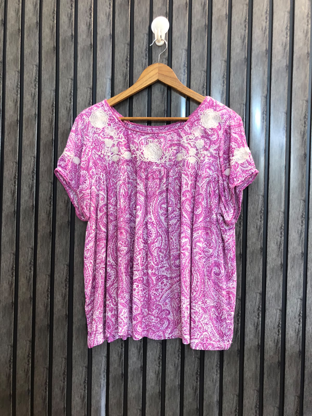 Chest 22  Length 23  Fabric Cotton Women's Classic Half Sleeves Top