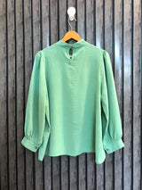 Chest 20  Lenght 23  Fabric silk Western Branded Women's Full Sleeve Tops