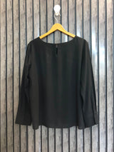 Chest 21  Lenght 23  Fabric chiffon Women's Designer Full Sleeve Tops