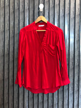 Chest 16  Lenght 26 TO 27  Fabric Linen Casual Western Full Sleeve Tops for Women