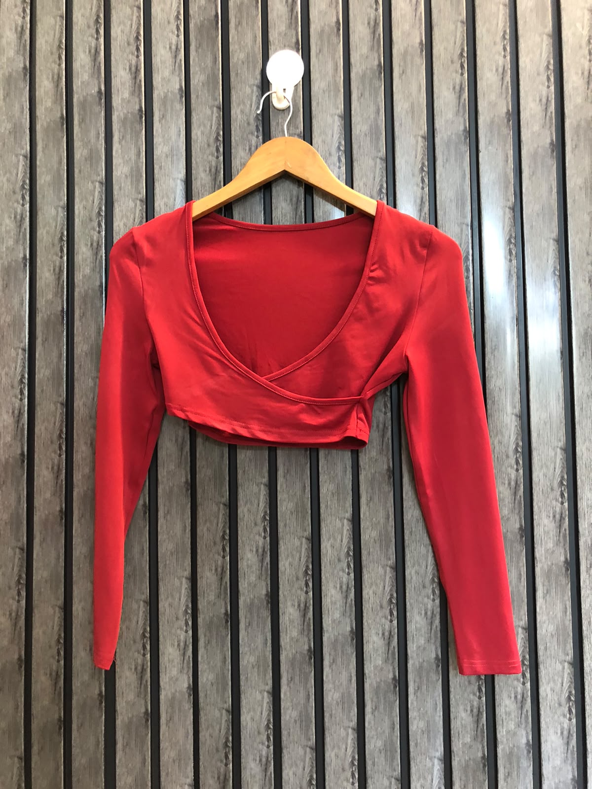 Chest 17  Lenght 9  Fabric silk jersey Elegant Women's Full Sleeve Tops Collection