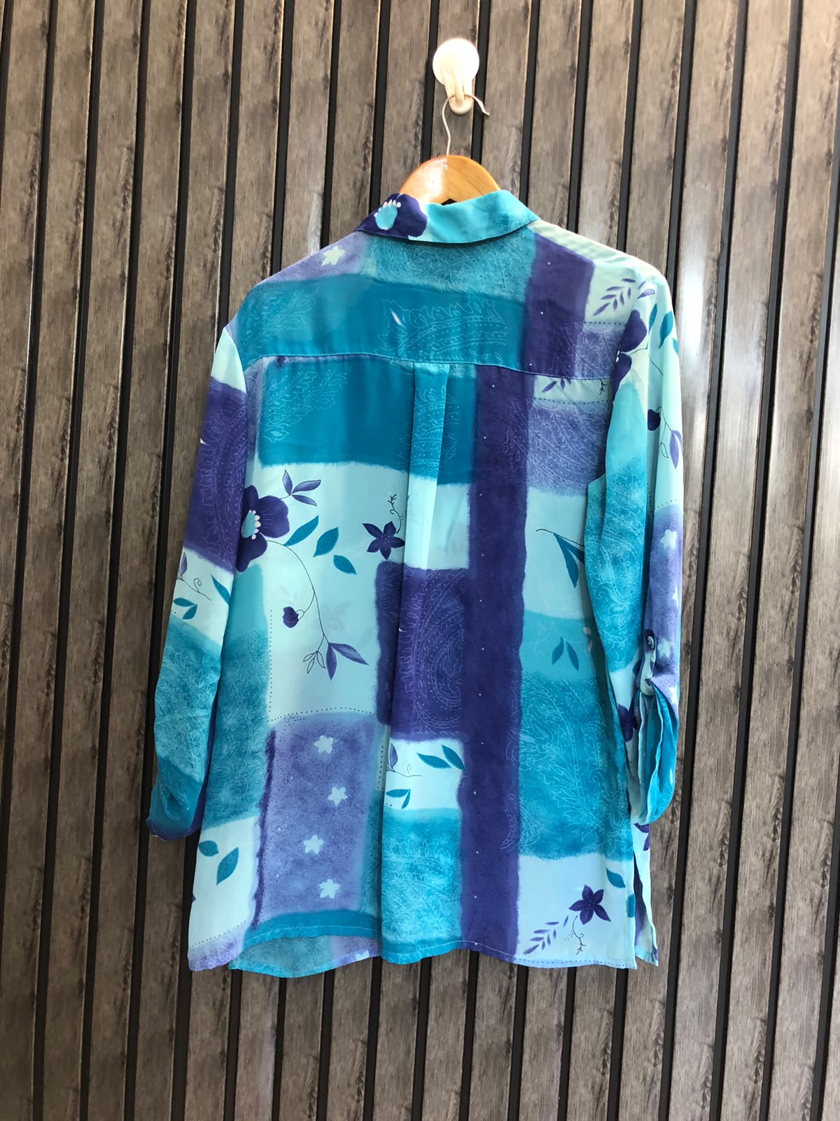 Chest 19  Lenght 28  Fabric chiffon Trendy Long Sleeve Tops for Women