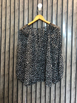 Chest 20  Lenght 21  Fabric chiffon  Women's Western Long Sleeve Tops