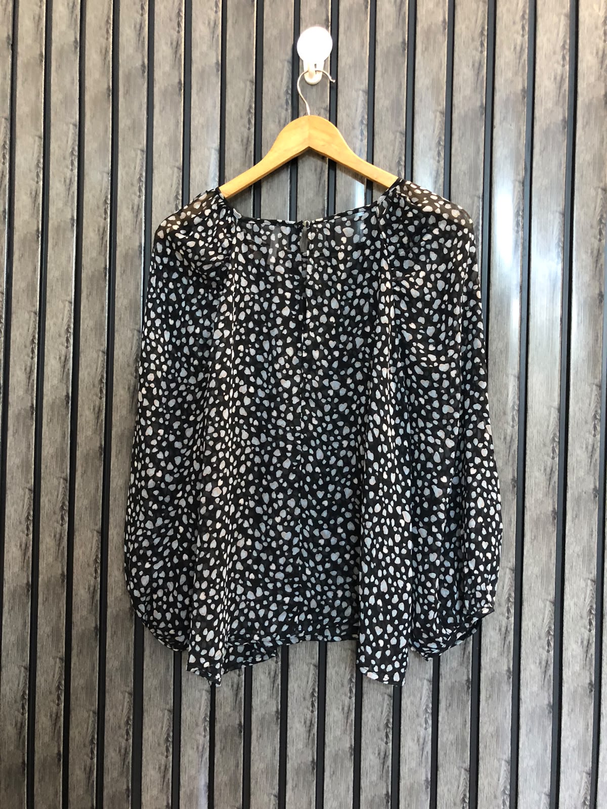 Chest 20  Lenght 21  Fabric chiffon  Women's Western Long Sleeve Tops