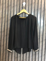 Chest 16.5  Lenght 20 to 23  Fabric chiffon Women's Elegant Western Tops