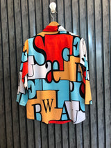 Chest 19  Lenght 24  Fabric silk New Arrival Women's Full Sleeve Tops