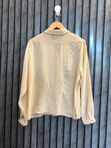 Chest 19  Lenght 22  Fabric chiffon Women's Slim Fit Full Sleeve Tops