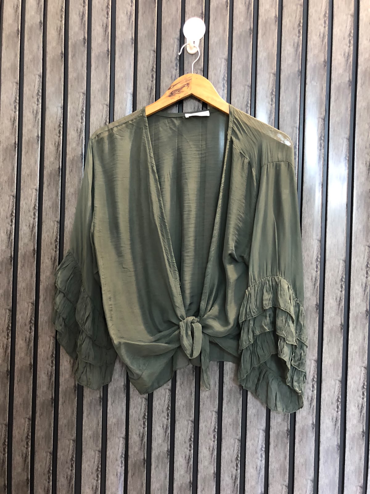 Chest small  Lenght 20  Fabric silk Full Sleeve Tops for Women