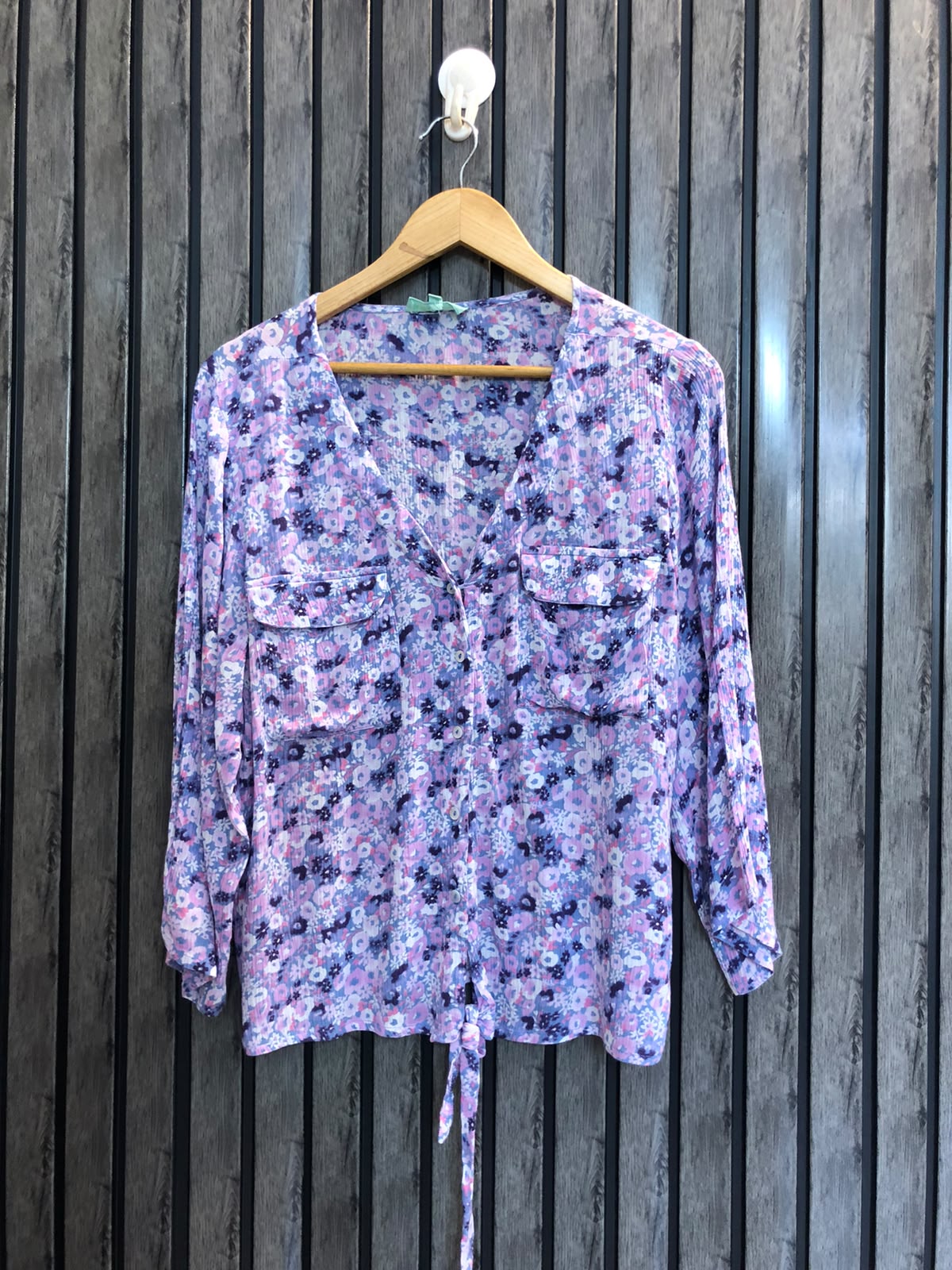 Chest 19  Lenght 23  Fabric rayon Trendy Women's Long Sleeve Blouses