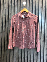 Chest 17  Lenght 22  Fabric cotton silk Women's Everyday Long Sleeve Tops