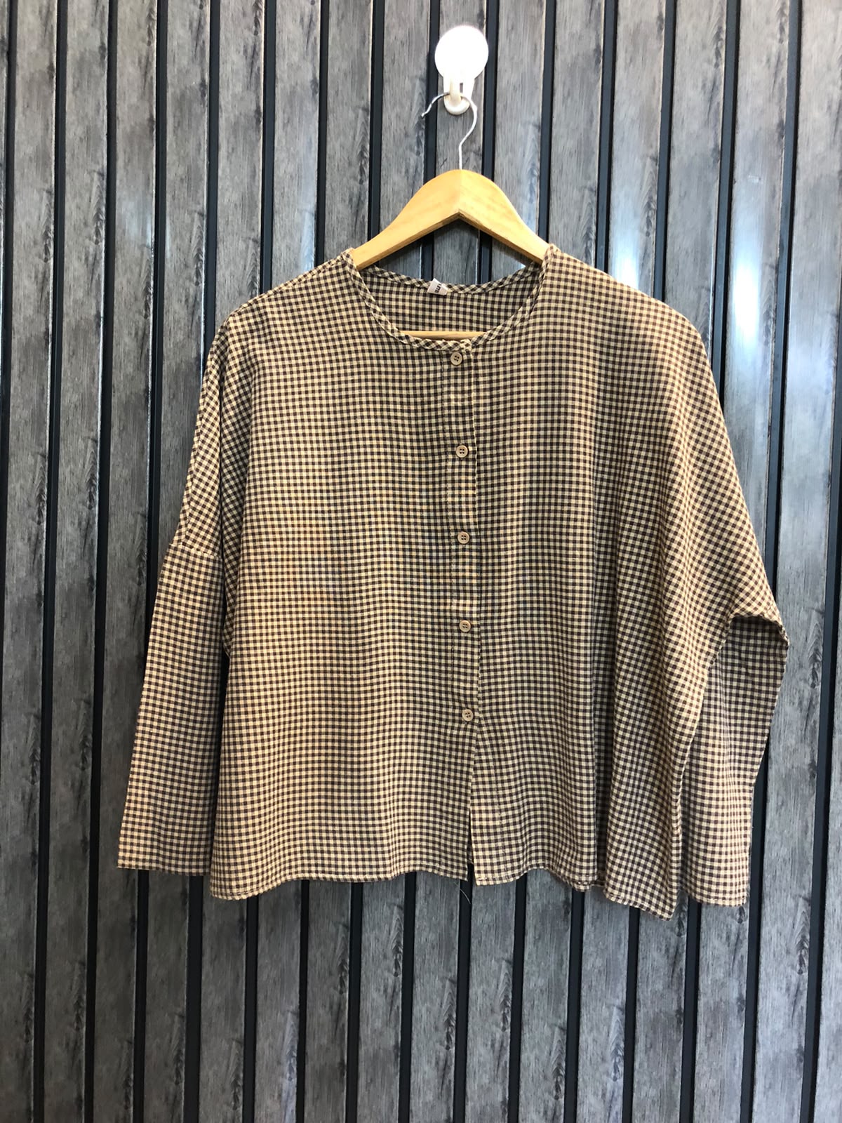 Chest medium  baggy style  Lenght 20  Fabric cotton silk Comfortable Full Sleeve Tops for Women