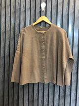 Chest medium  baggy style  Lenght 20  Fabric cotton silk Comfortable Full Sleeve Tops for Women