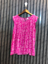 Chest 20  Length 25  Fabric Linen Western Branded Sleeveless Top