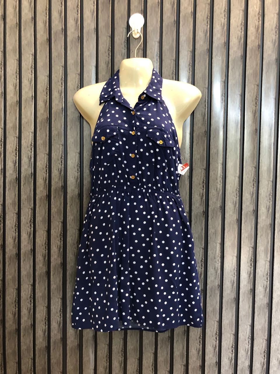 Chest 18  Length 30  Fabric linen Women's Mini Dress Collection