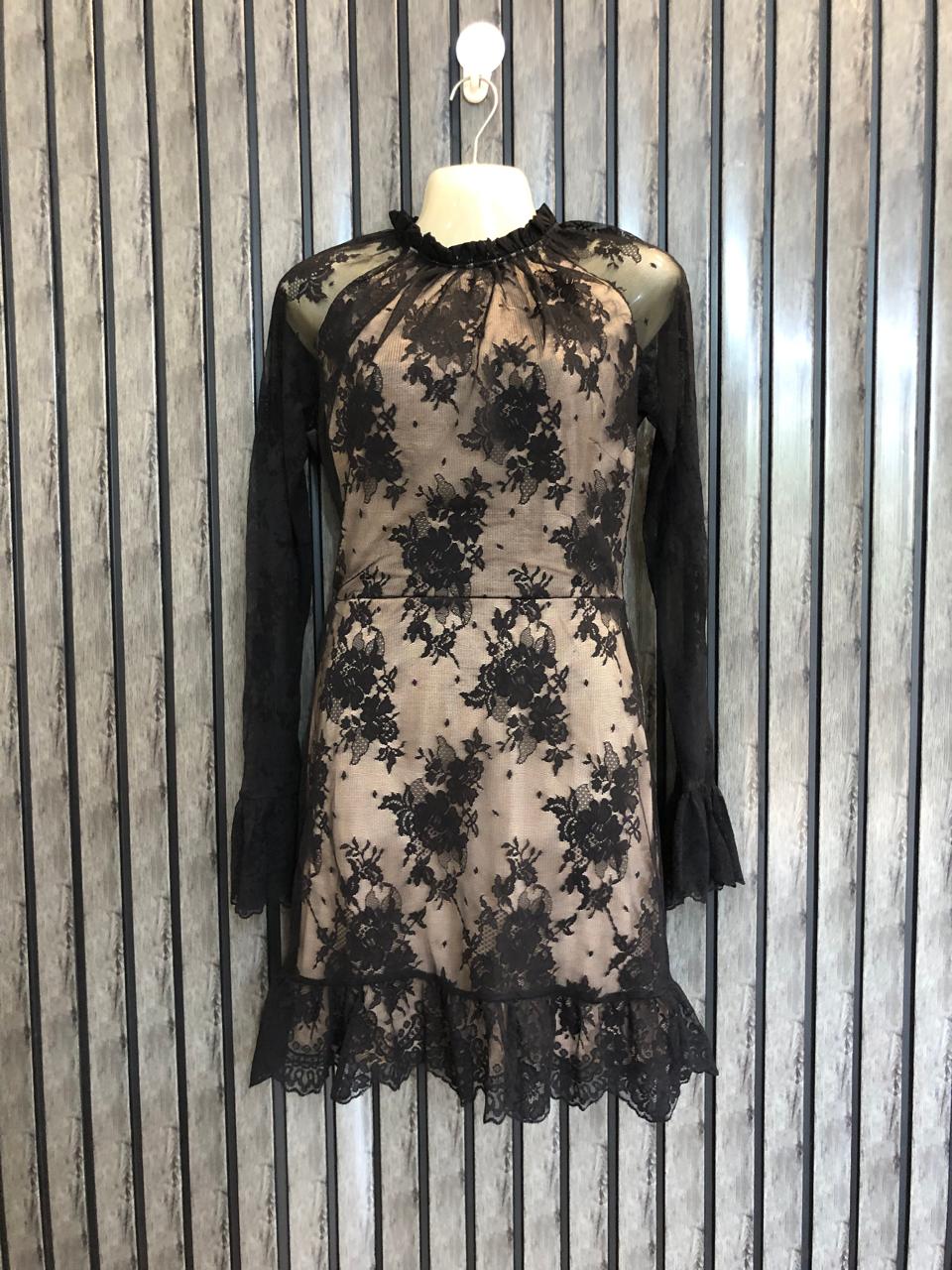 Chest 19  Length 33  Fabric net Women's Premium Mini Dress Collection