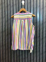 Chest 20  Lenght 24  Fabric cotton silk Trendy Western Sleeveless Tops for Women