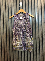 Chest 20  Lenght 21 to 24  Fabric cotton silk Stylish Women's Sleeveless Top
