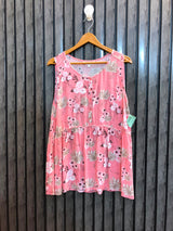 Chest 20  Lenght 27  Fabric linen Elegant Western Sleeveless Tops for Women