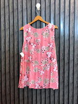 Chest 20  Lenght 27  Fabric linen Elegant Western Sleeveless Tops for Women