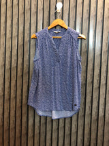 Chest 18 Lenght 25 to 27  Fabric chiffon   Western Style Women's Sleeveless Top