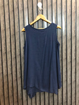 Chest 20  Lenght 28  Fabric silk Fashionable Sleeveless Tops for Women