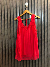 Chest 21  Lenght 26 To 28  Fabric Rayon Classic Western Sleeveless Tops for Ladies