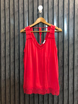 Chest 21  Lenght 26 To 28  Fabric Rayon Classic Western Sleeveless Tops for Ladies