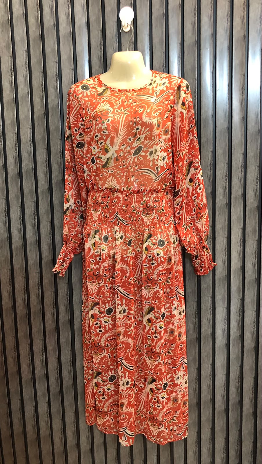Chest18  Lenght 47  Fabric chiffon Elegant Women's Maxi Wear