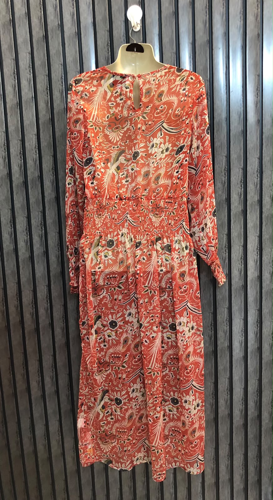 Chest18  Lenght 47  Fabric chiffon Elegant Women's Maxi Wear