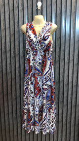 Chest 18  Lenght 50  Fabric linen Long Maxi Fashion Hub