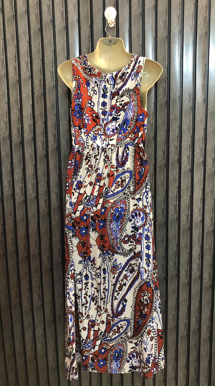 Chest 18  Lenght 50  Fabric linen Long Maxi Fashion Hub