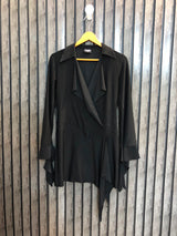 Chest 18  Lenght 29 to 34  Fabric silk jersey Trendy Long Tops