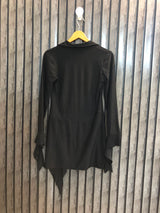 Chest 18  Lenght 29 to 34  Fabric silk jersey Trendy Long Tops
