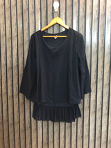 Chest 20  Lenght 23  Fabric chiffon Elegant Women's Long Tops