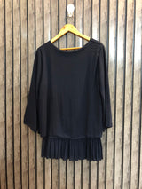 Chest 20  Lenght 23  Fabric chiffon Elegant Women's Long Tops
