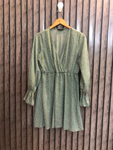 Chest 19  Lenght 33  Fabric Silk Women's Long Tunic Tops