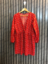 Chest 18  Lenght 31  Fabric Silk Modern Long Tops for Women