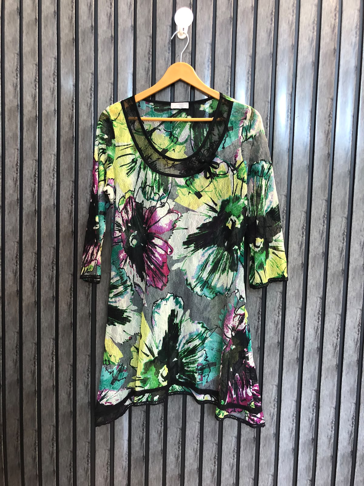 Chest 20  Lenght 31  Fabric Net Long Shirts for Women