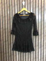 Chest 17  Lenght 28  Fabric Net Long Tops Fashion Store