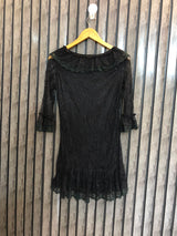 Chest 17  Lenght 28  Fabric Net Long Tops Fashion Store