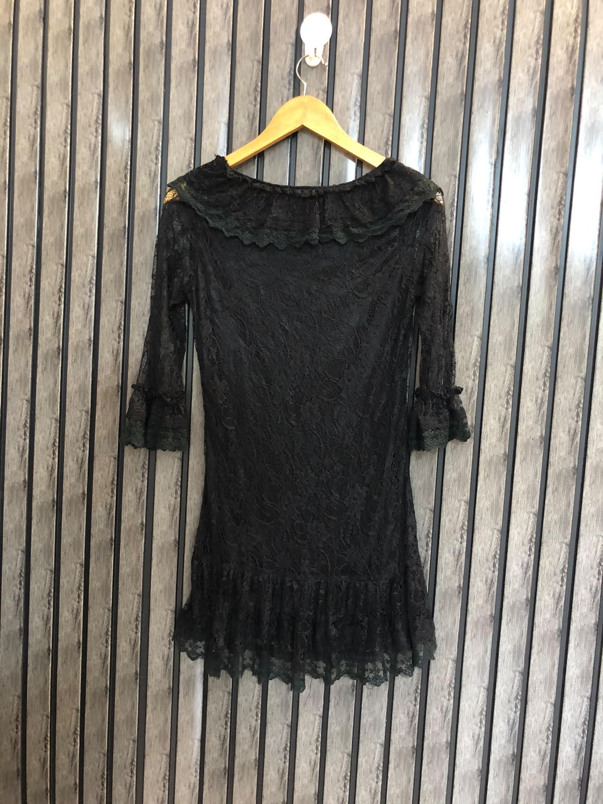 Chest 17  Lenght 28  Fabric Net Long Tops Fashion Store