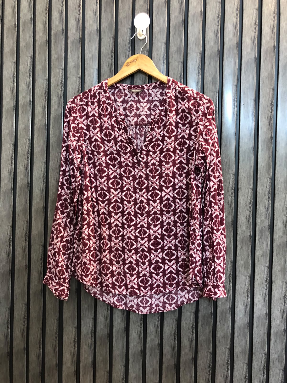 Chest 17  Lenght 24 to 26  Fabric linen Women's Everyday Full Sleeve Top