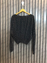 Chest 21  Lenght 20  Fabric rayon Modern Women's Full Sleeve Top