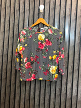 Chest 18  Lenght 18  Fabric linen Smart Women's Full Sleeve Top